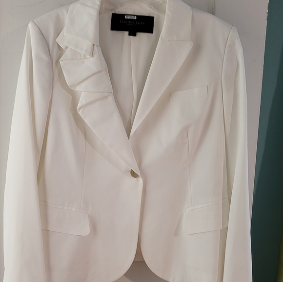 Rachel Roy Signature white blazer jacket sz 14 - Picture 2 of 10